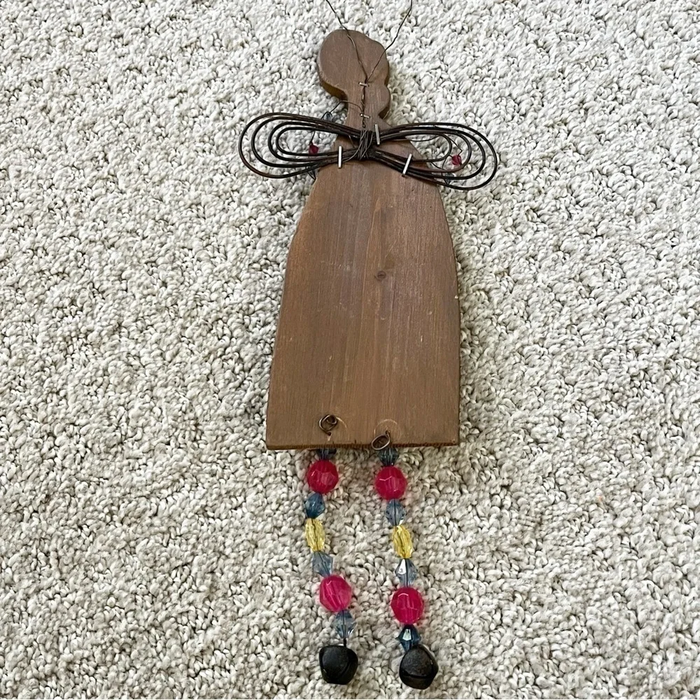 Demdaco? Hanging Angel Wall Plaque Roberts Beads Wire Blooming Grow Trust Change